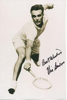 Vic Seixas   USA  Tennis Autogramm Foto original signiert 