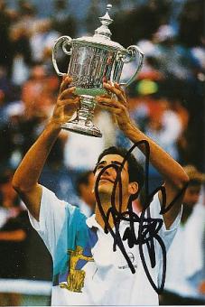 Pete Sampras  USA  Tennis Autogramm Foto original signiert 
