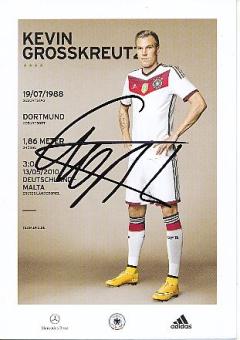 Kevin Grosskreutz  DFB Weltmeister WM 2014  Fußball Autogrammkarte original signiert 