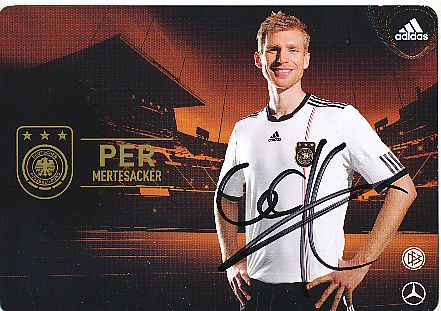 Per Mertesacker   DFB WM 2010  Fußball Autogrammkarte original signiert 