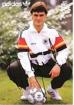 Thomas Berthold     DFB  WM 1986  Fußball Autogrammkarte original signiert 