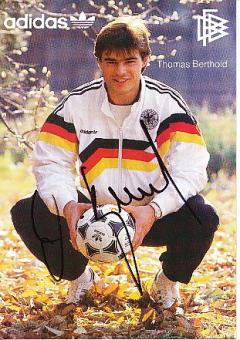 Thomas Berthold     DFB  EM 1988  Fußball Autogrammkarte original signiert 