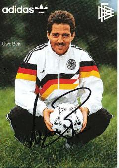 Uwe Bein   DFB Weltmeister WM 1990  Fußball Autogrammkarte original signiert 
