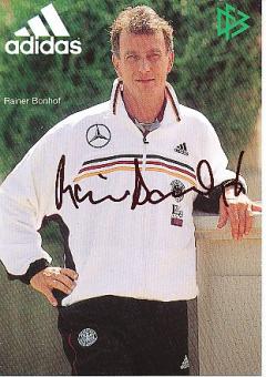 Rainer Bonhof  DFB  1998  Fußball Autogrammkarte original signiert 