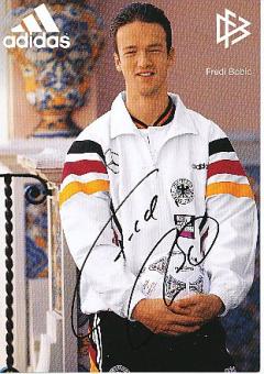 Fredi Bobic  DFB  EM 1996  Fußball Autogrammkarte original signiert 