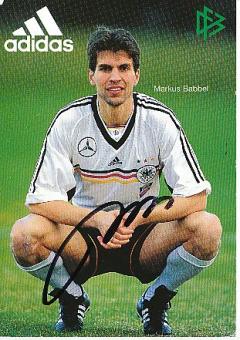 Markus Babbel  DFB  WM 1998  Fußball Autogrammkarte original signiert 