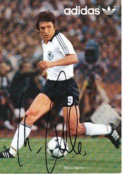 Klaus Fischer DFB WM 1982  Fußball Autogrammkarte original signiert 