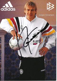 Jürgen Klinsmann  DFB  EM 1996  Fußball Autogrammkarte original signiert 