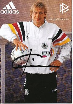 Jürgen Klinsmann  DFB  EM 1996  Fußball Autogrammkarte original signiert 
