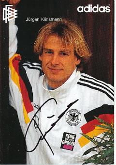 Jürgen Klinsmann  DFB  EM 1992  Fußball Autogrammkarte original signiert 