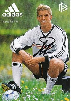 Marko Rehmer  DFB   1999  Fußball Autogrammkarte original signiert 