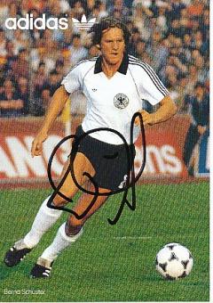 Bernd Schuster   DFB WM 1982  Fußball Autogrammkarte original signiert 