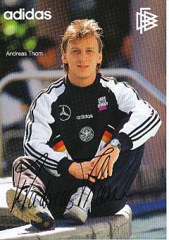 Andreas Thom  DFB  WM 1994  Fußball Autogrammkarte original signiert 