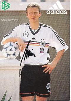 Christian Wörns  DFB  WM 1998  Fußball Autogrammkarte original signiert 