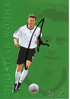 Christian Wörns  DFB  WM 2002  Fußball Autogrammkarte original signiert 