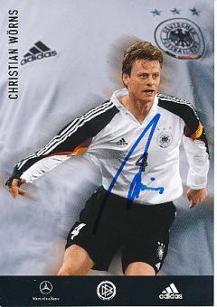 Christian Wörns  DFB  EM 2004  Fußball Autogrammkarte original signiert 