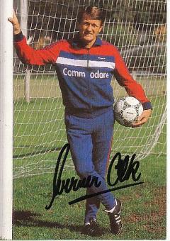 Werner Olk  1986/87  FC Bayern München Fußball Autogrammkarte  original signiert 