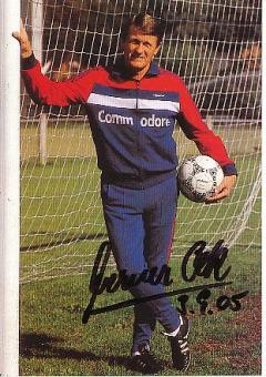 Werner Olk  1986/87  FC Bayern München Fußball Autogrammkarte  original signiert 