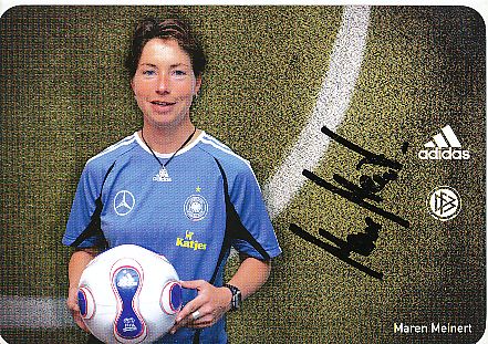 Maren Meinert  DFB Frauen  Fußball Autogrammkarte original signiert 