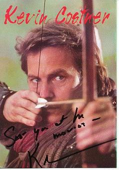 Kevin Costner  Robin Hood  Film + TV Autogrammkarte original signiert 