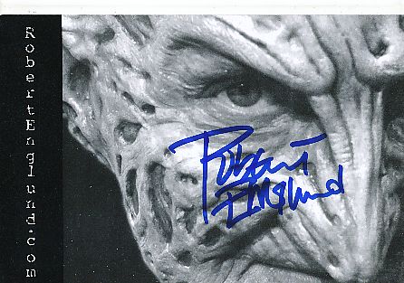 Robert Englund  Freddy Krueger  Film + TV Autogrammkarte original signiert 