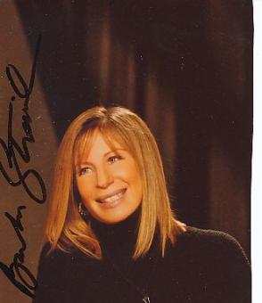 Barbara Streisand   Musik &  Film & TV Autogramm Foto original signiert 