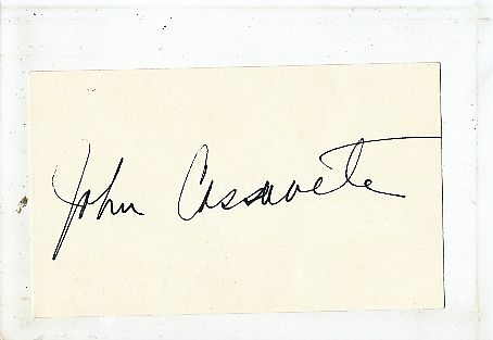 John Cassavetes † 1989 Regisseur  Film & TV Autogramm Karte original signiert 