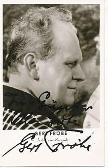 Gert Fröbe  † 1988  Film & TV  Autogrammkarte original signiert 
