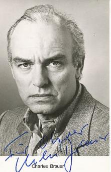 Charles Brauer  Film & TV  Autogrammkarte original signiert 