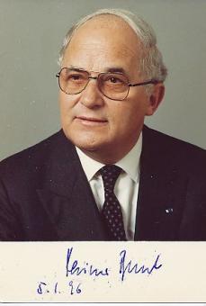 Rainer Barzel † 2006 Politik  Autogramm Foto  original signiert 