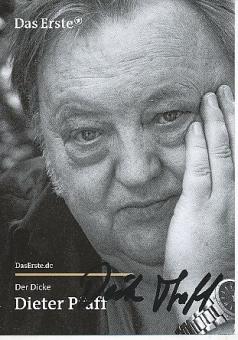 Dieter Pfaff † 2013 Der Dicke  Film & TV  Autogrammkarte  original signiert 