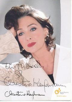 Christine Kaufmann  † 2017   Film & TV  Autogrammkarte  original signiert 