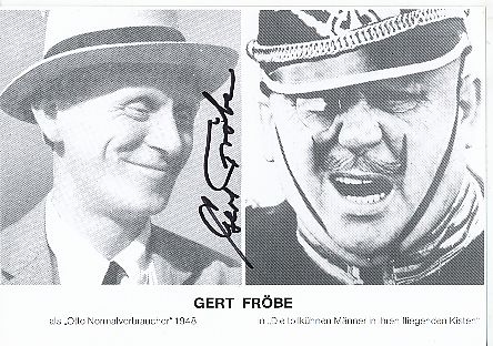 Gert Fröbe  † 1988  Film & TV  Autogrammkarte original signiert 