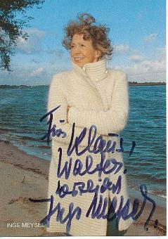 Inge Meysel  † 2004  Film & TV  Autogrammkarte original signiert 