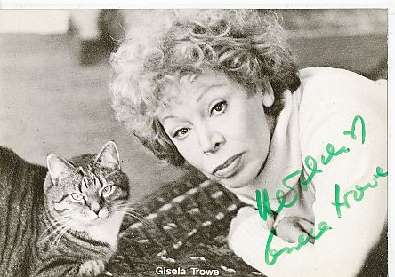 Gisela Trowe  † 2010   Film & TV  Autogrammkarte  original signiert 