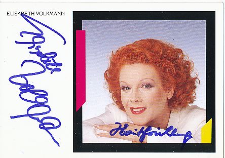 Elisabeth Volkmann † 2006   Film & TV  Autogrammkarte  original signiert 