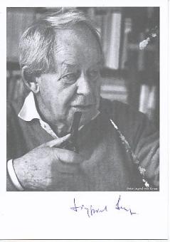 Siegfried Lenz † 2014 Schriftsteller Literatur  Autogrammkarte  original signiert 