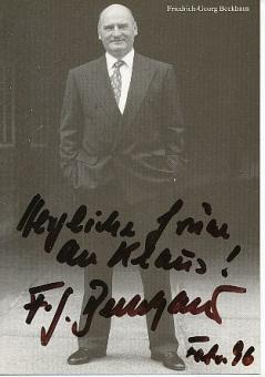 Friedrich Georg Beckhaus    Film &  TV  Autogrammkarte  original signiert 