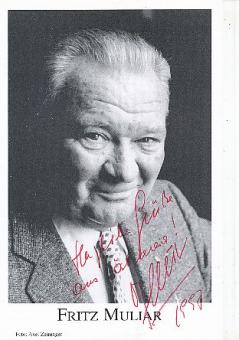 Fritz Muliar † 2009  Film &  TV  Autogrammkarte  original signiert 