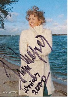 Inge Meysel † 2004  Film &  TV  Autogrammkarte  original signiert 