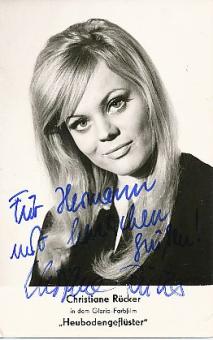 Christiane Rücker   Film &  TV  Autogrammkarte  original signiert 