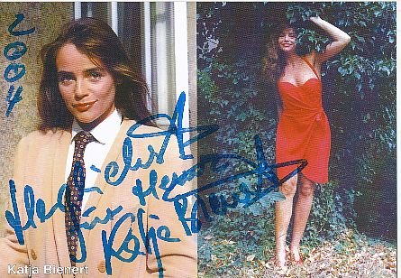 Katja Bienert   Film &  TV  Autogrammkarte  original signiert 