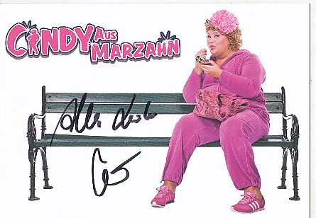 Cindy aus Marzahn   Comedian  TV  Autogrammkarte  original signiert 