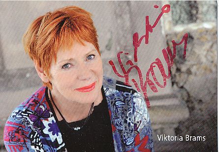 Viktoria Brams   Film &  TV  Autogrammkarte  original signiert 