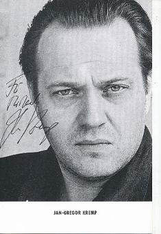 Jan Gregor Kremp   Film &  TV  Autogrammkarte  original signiert 