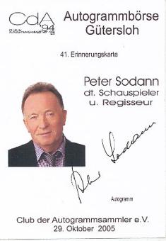 Peter Sodann  Film &  TV  Autogrammkarte  original signiert 