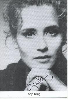 Anja Kling   Film &  TV  Autogrammkarte  original signiert 