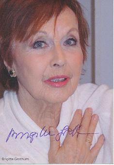 Brigitte Grothum   Film &  TV  Autogrammkarte  original signiert 
