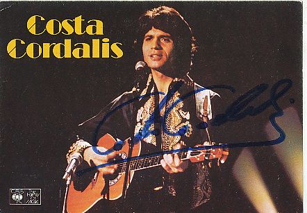 Costa Cordalis  † 2019  Musik  Autogrammkarte original signiert 