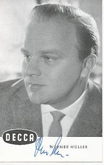 Werner Müller  † 1998  Musik  Autogrammkarte original signiert 